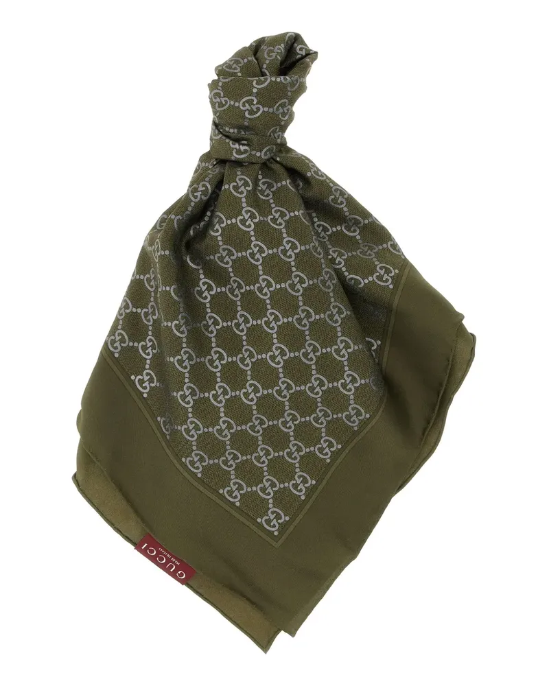 Gucci printed silk scarf - Grün Grün
