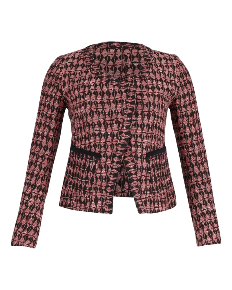 Maje tweed patch-pocket jacket - Rosa Rosa