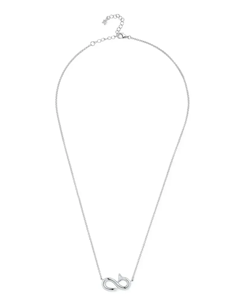 MATEO Bent Nail Halskette - Silber Silber