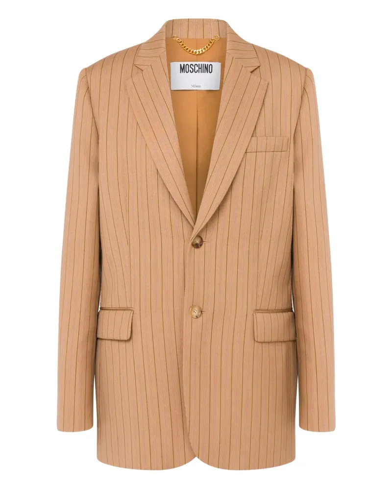 Moschino pinstripe blazer - Nude Nude
