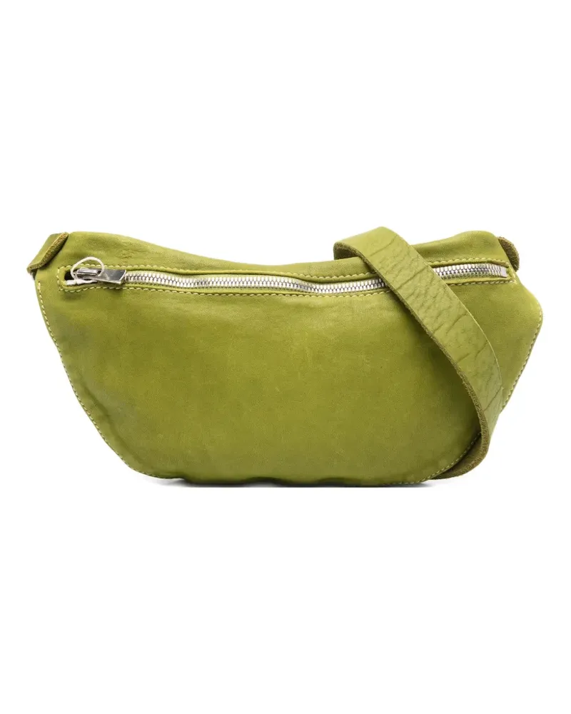 GUIDI Gürteltasche aus Leder - Grün Grün