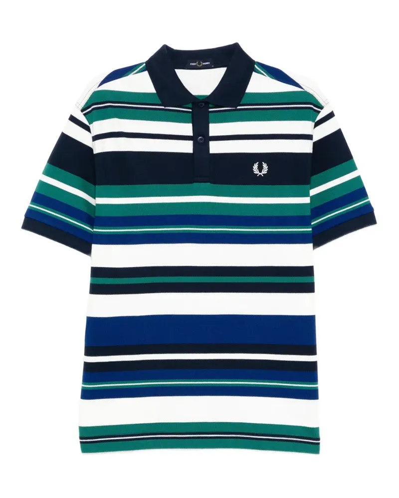 Fred Perry striped polo shirt - Weiß Weiß