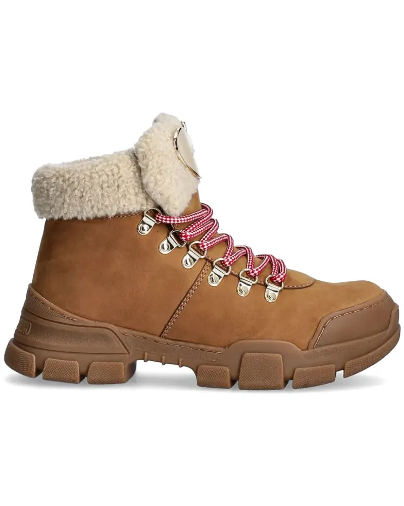 Moschino Trekk Schnürstiefel - Braun Braun