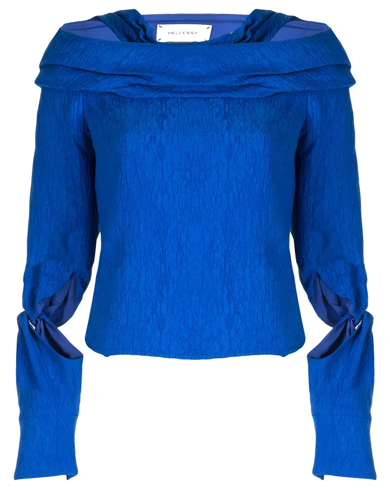 Hellessy Bianca' Seidenoberteil - Blau Blau