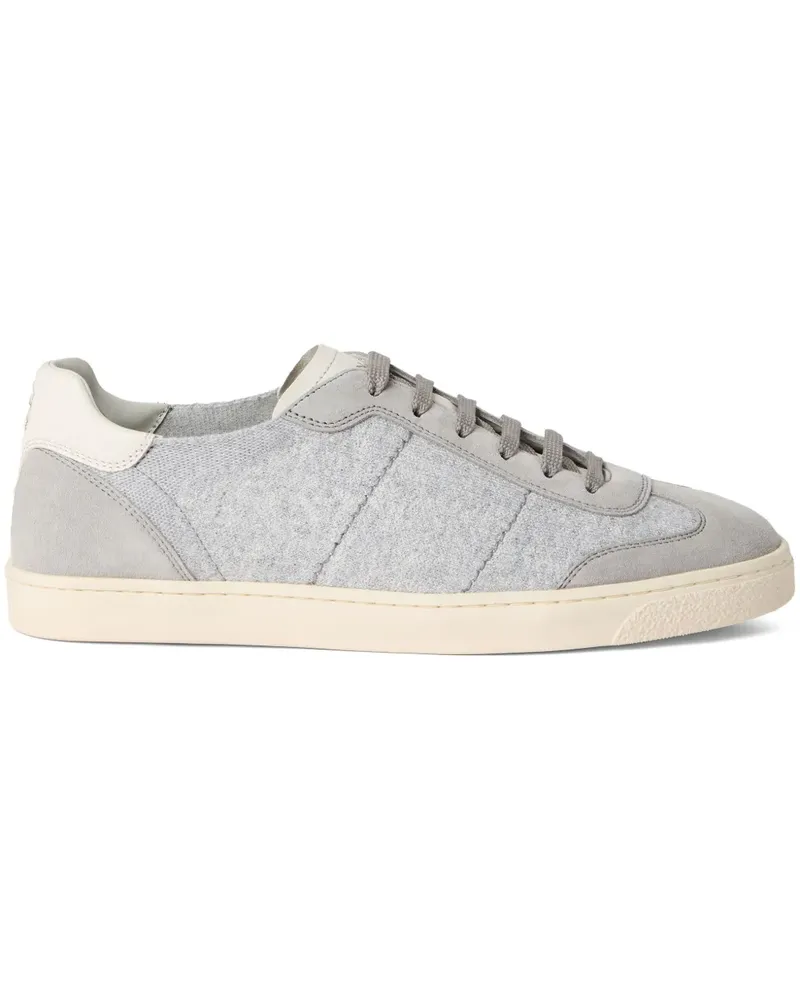 Brunello Cucinelli Sneakers in Strickoptik - Grau Grau