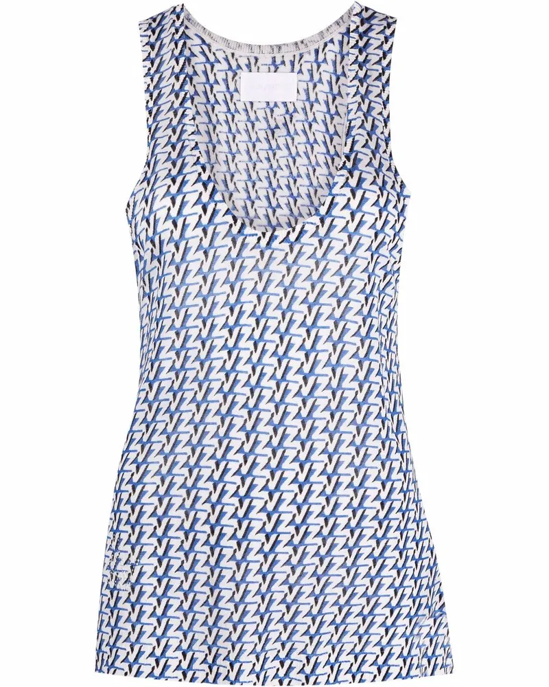 Zadig & Voltaire Top mit Monogramm-Print - Blau Blau