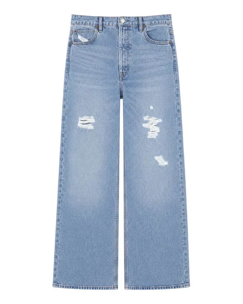Frame Denim Weite Jeans im Distressed-Look - Blau Blau