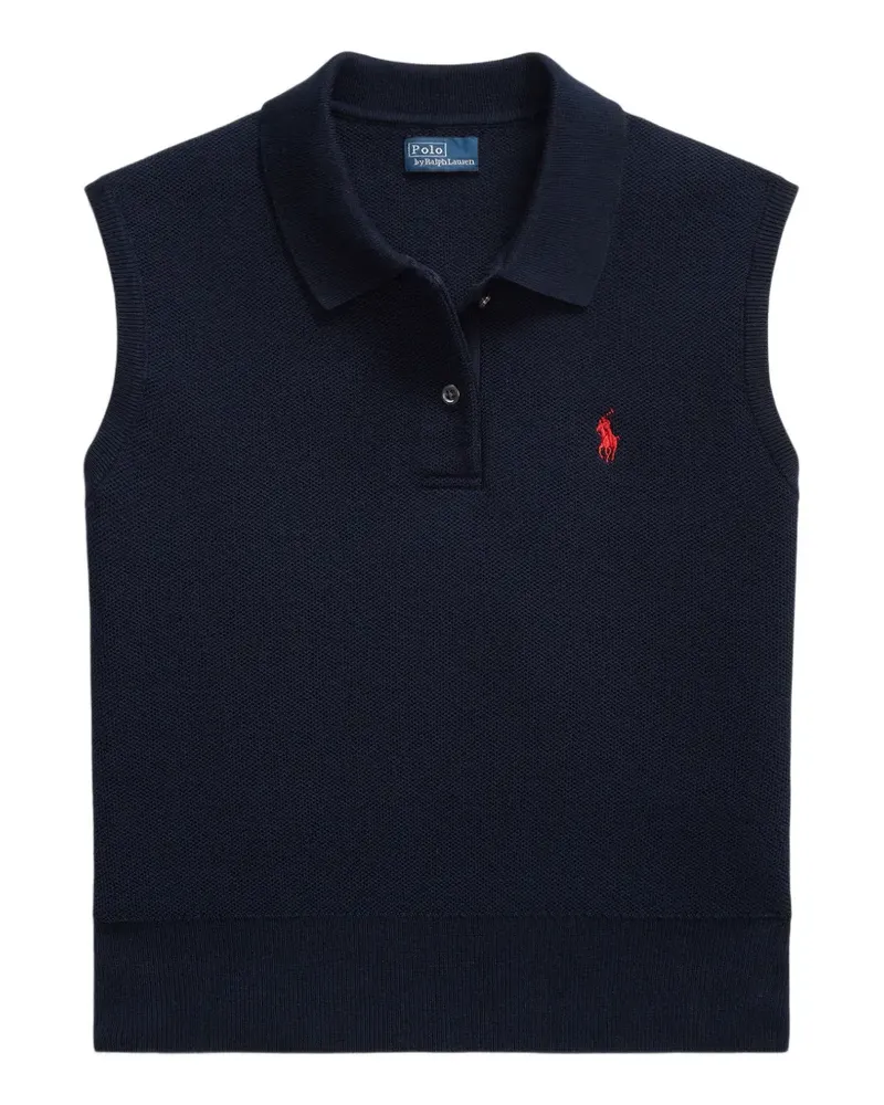 Ralph Lauren Pony-embroidered vest - Blau Blau