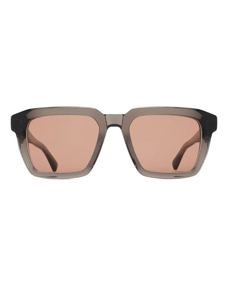 Mykita Sonnenbrille mit eckigem Gestell - Braun Braun