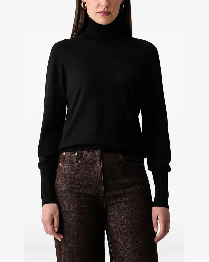 Luisa Spagnoli Gestrickter Rollkragenpullover - Schwarz Schwarz