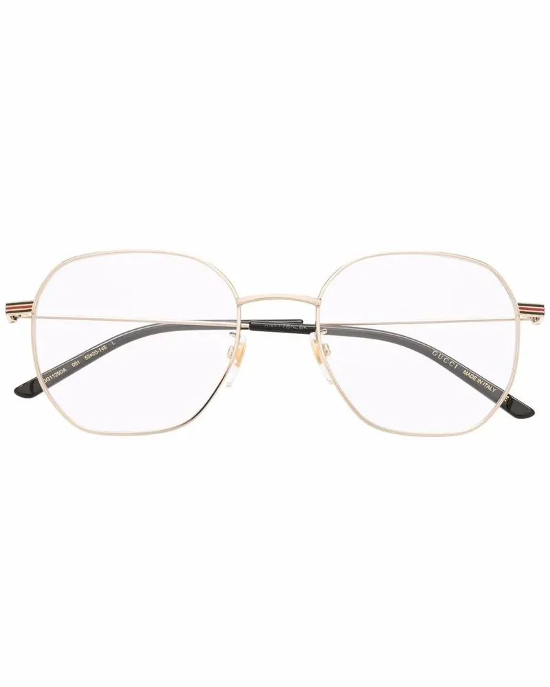Gucci Brille mit rundem Gestell - Gold Gold