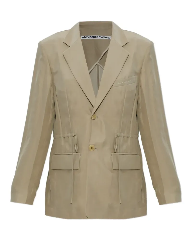 Alexander Wang drawstring pocket blazer - Nude Nude
