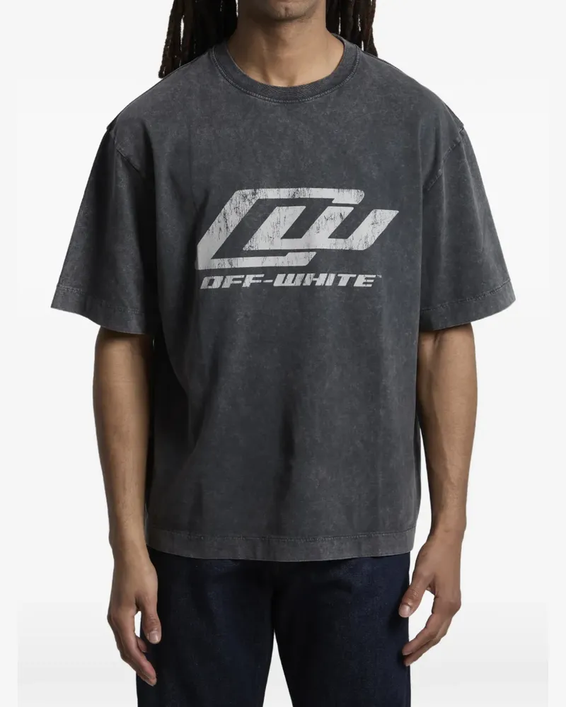 OFF-WHITE crew-neck T-shirt - Grau Grau