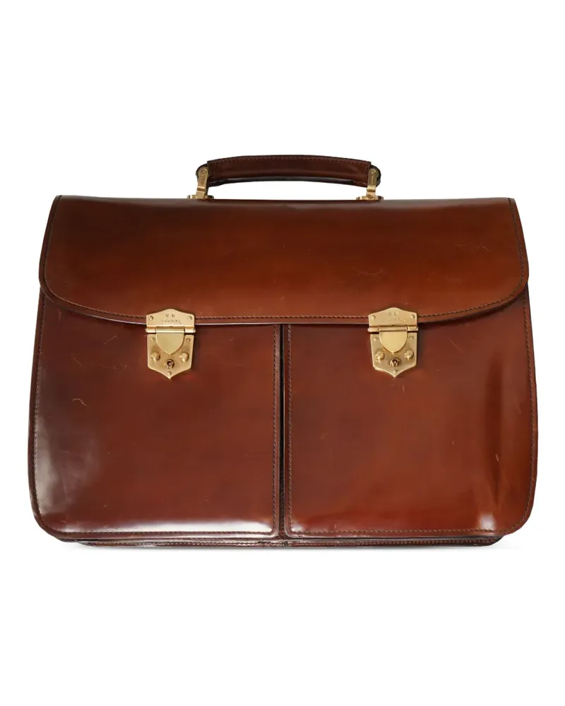 LARDINI Aktentasche aus Leder - Braun Braun