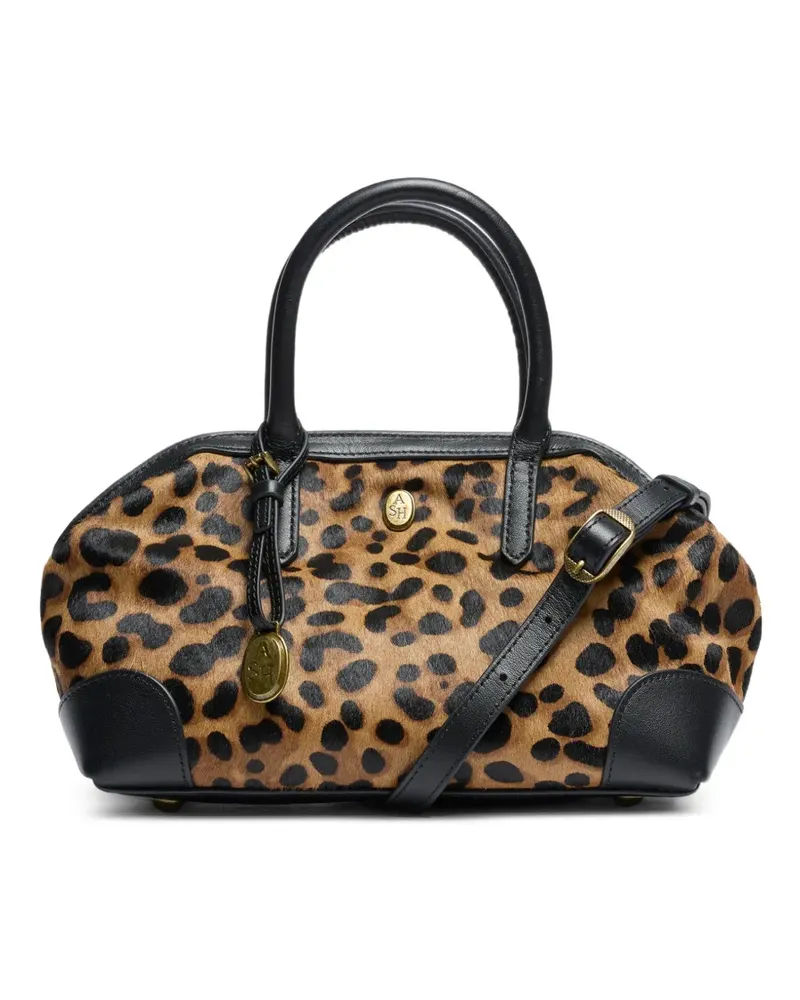 ash Josephine Tote Bag mit Leopardenprint - Braun Braun