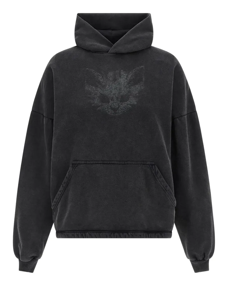 Balenciaga Kittycat Hoodie mit Print - Schwarz Schwarz