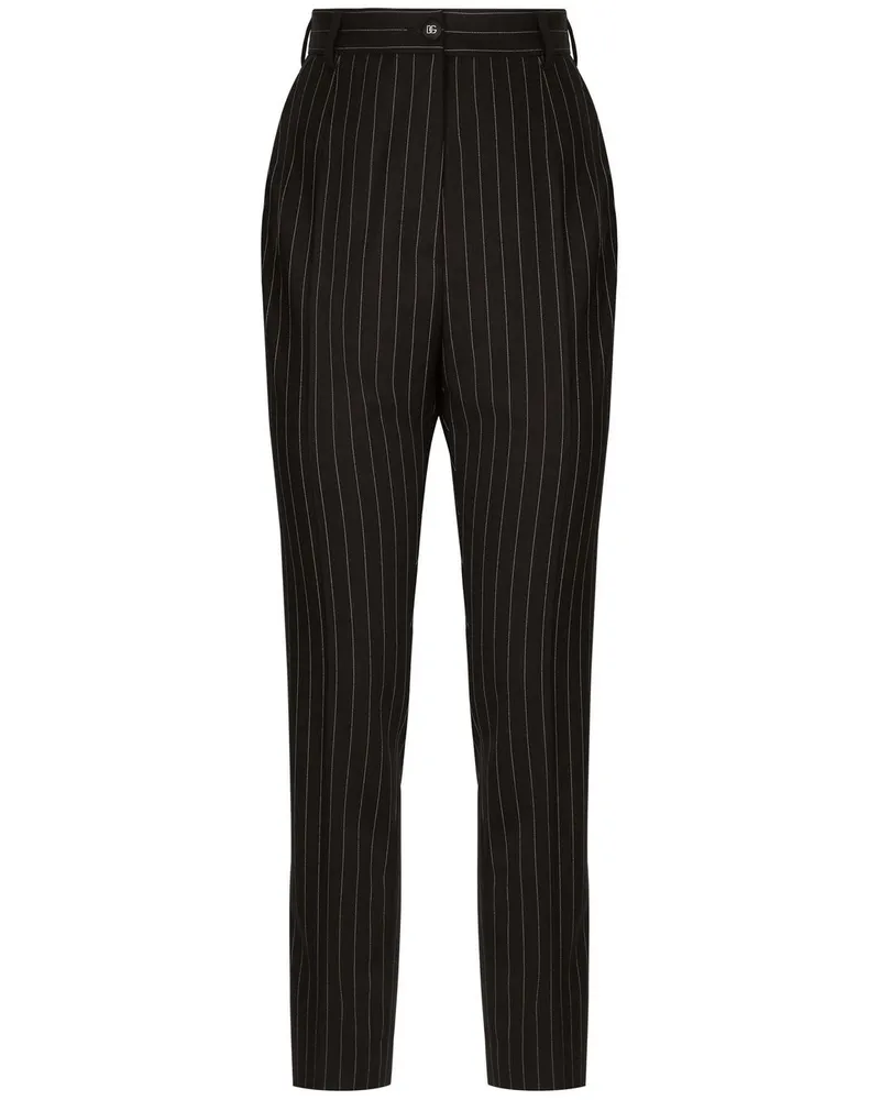 Dolce & Gabbana Hose mit Nadelstreifen - Schwarz Schwarz