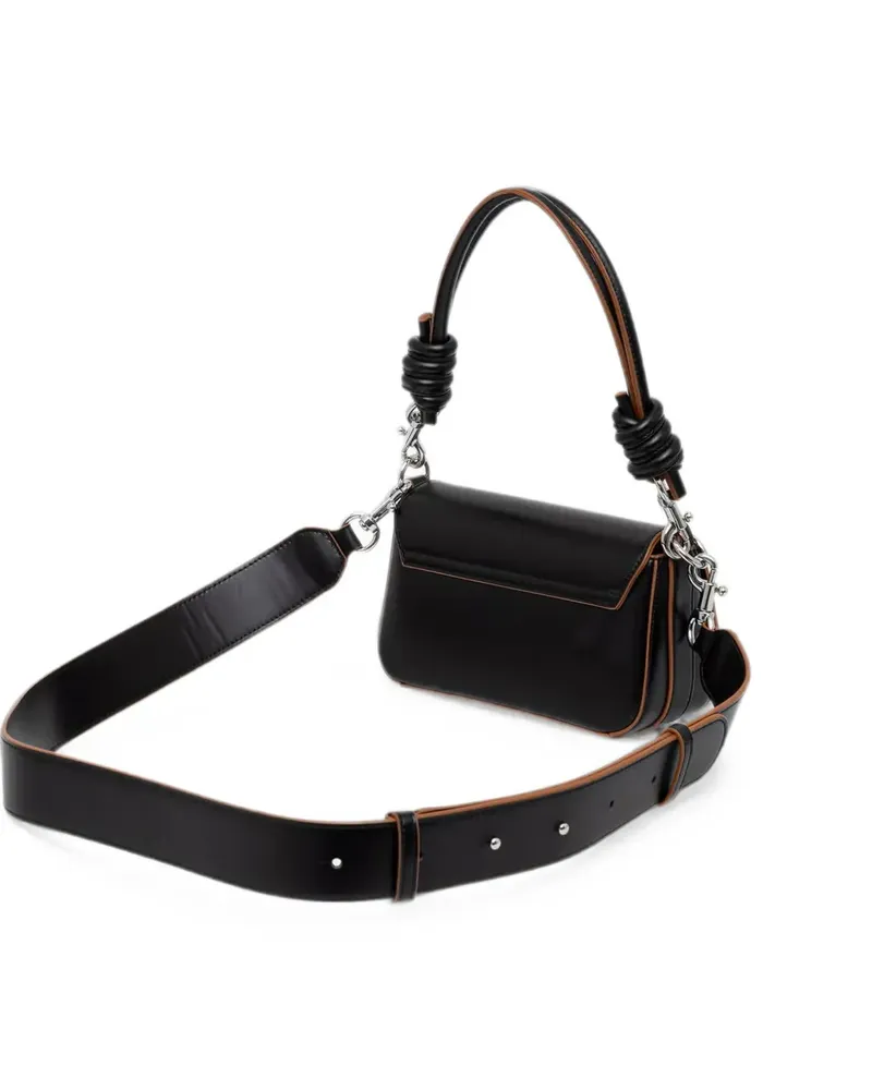 Benetton mini Be knotted-handle shoulder bag - Schwarz Schwarz