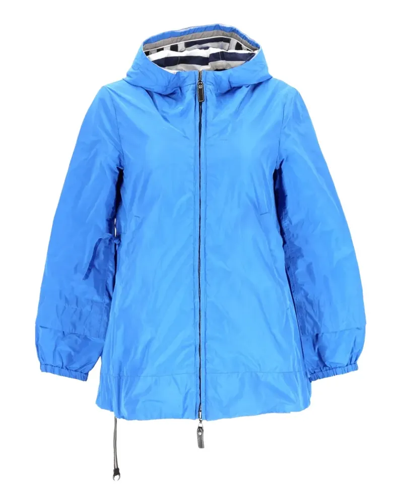 Max Mara Windbreaker mit Kapuze - Blau Blau