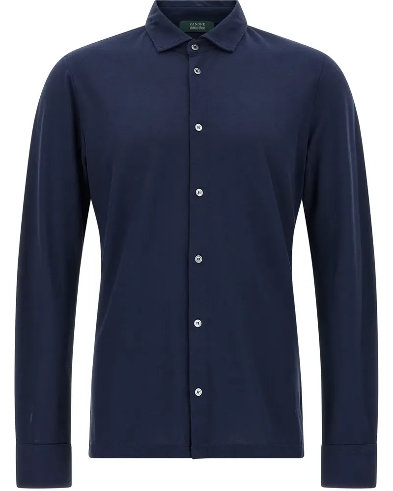 Zanone Ice Hemd - Blau Blau