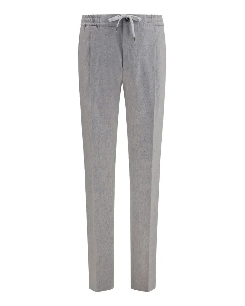 PT TORINO drawstring elasticated-waistband trousers - Grau Grau
