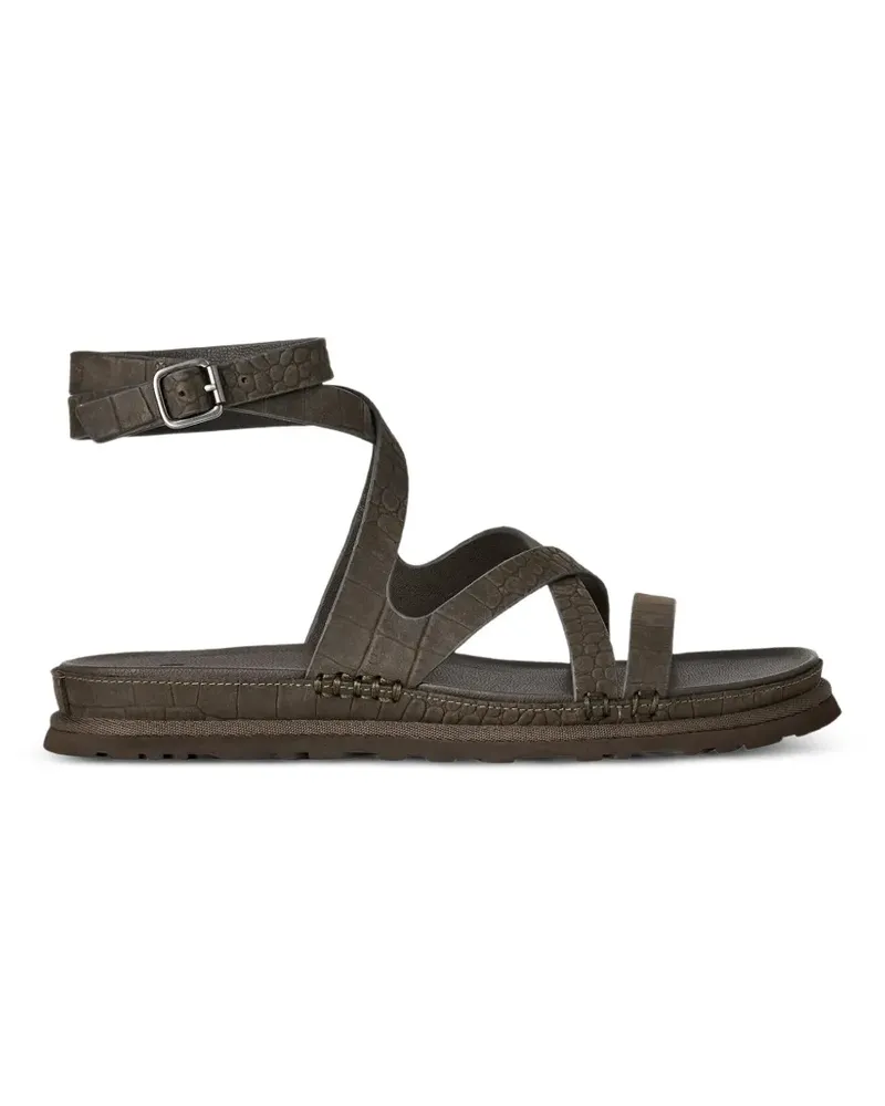 UGG GoldenGaze ankle-wrap sandals - Braun Braun