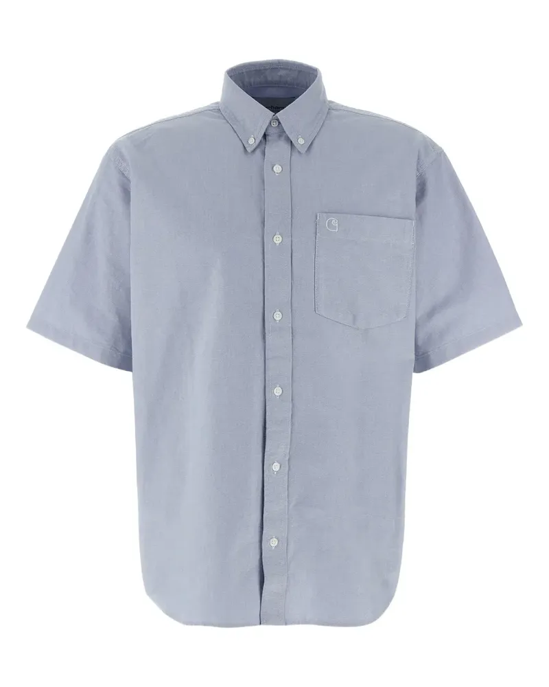 Carhartt WIP Hemd mit Logo-Stickerei - Blau Blau
