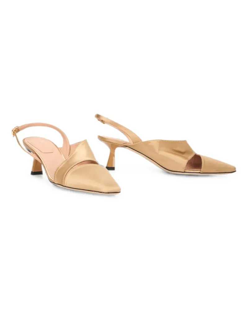 Alberta Ferretti pointed-toe slingback pumps - Nude Nude