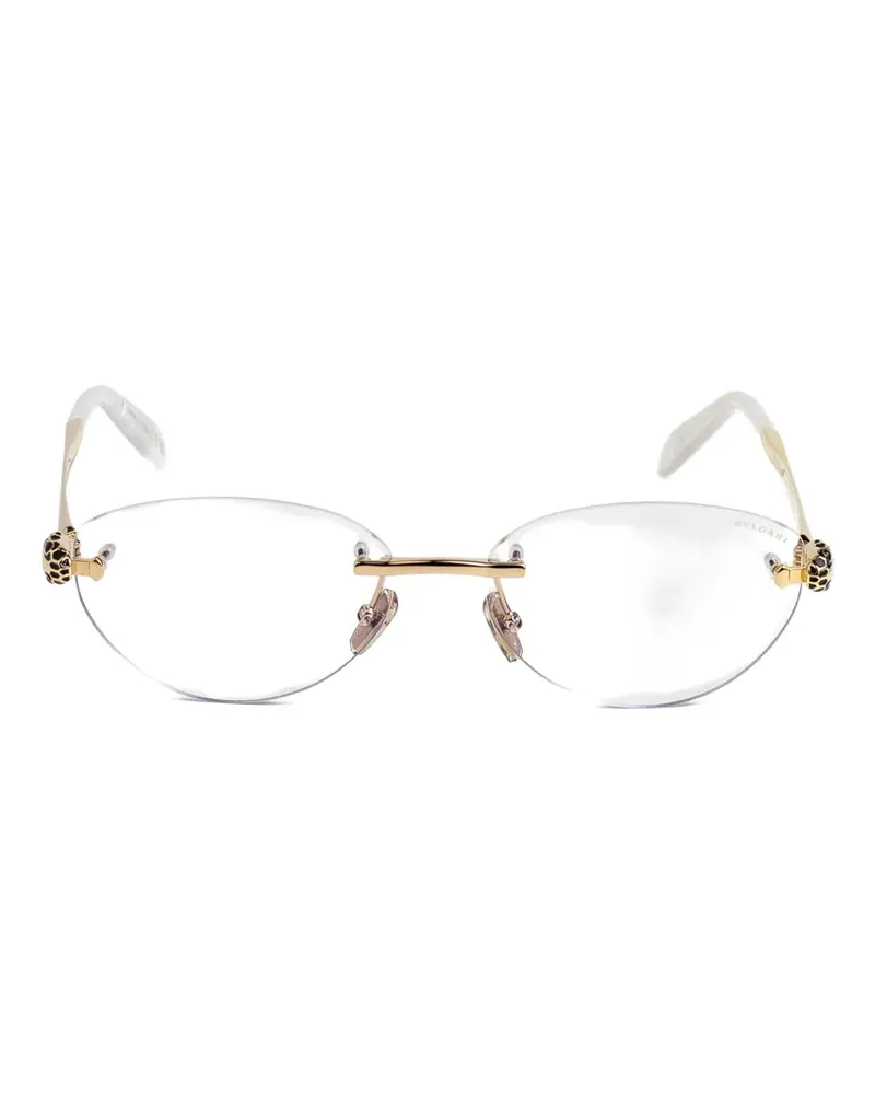 Bulgari Serpenti rimless glasses - Gold Gold