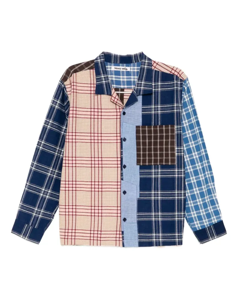 STORY mfg. Greetings shirt - Blau Blau