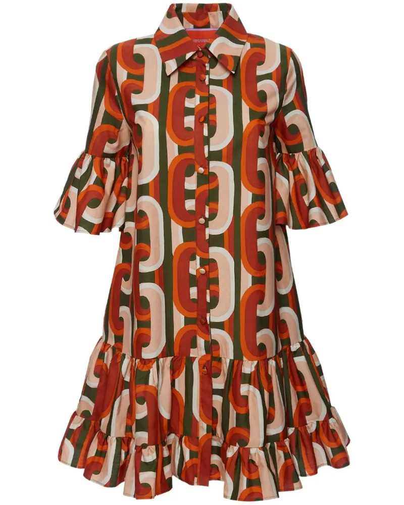 La DoubleJ Choux Minikleid - Braun Braun