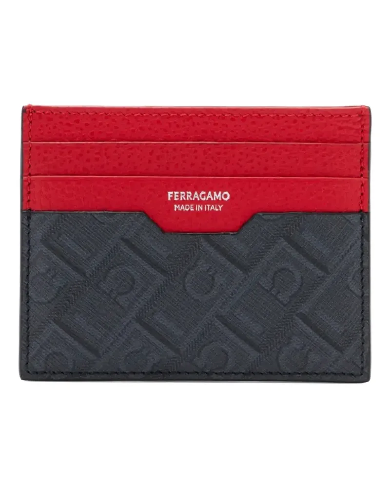 Ferragamo embossed leather cardholder - Schwarz Schwarz