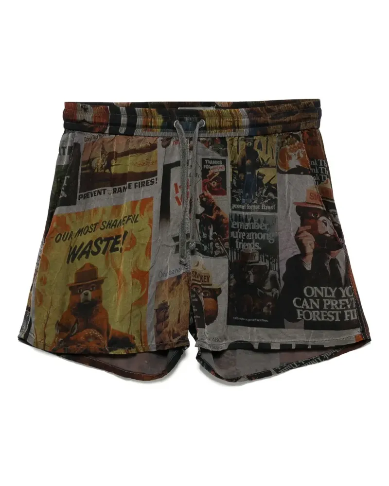 Stain Shade Shorts mit grafischem Print - Nude Nude