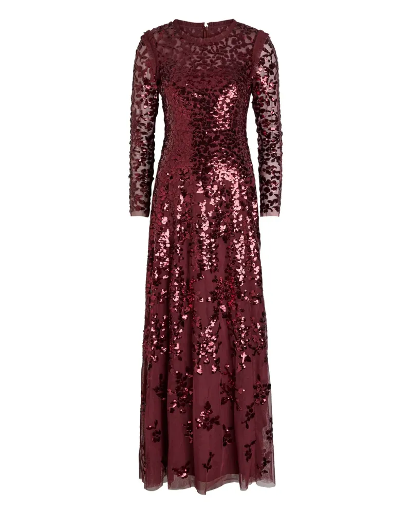 Needle & Thread sequinnes floral gown - Rot Rot