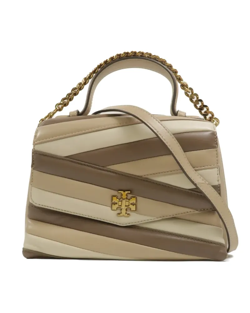 Tory Burch Kira Chevron leather shoulder bag - Nude Nude