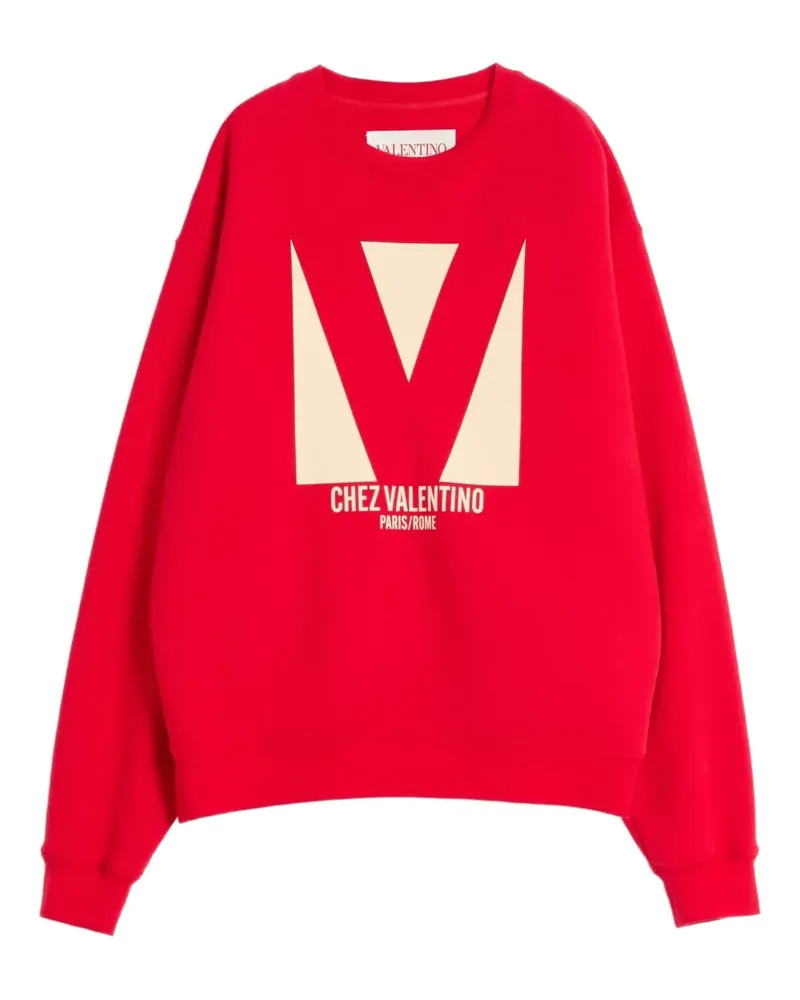 Valentino Garavani Sweatshirt mit Chez-Patch - Rot Rot