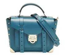 Mittelgroße Manhattan Satchel-Tasche - Blau