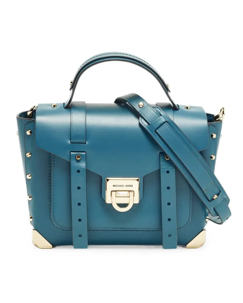 Michael Kors medium Manhattan satchel bag - Blau Blau