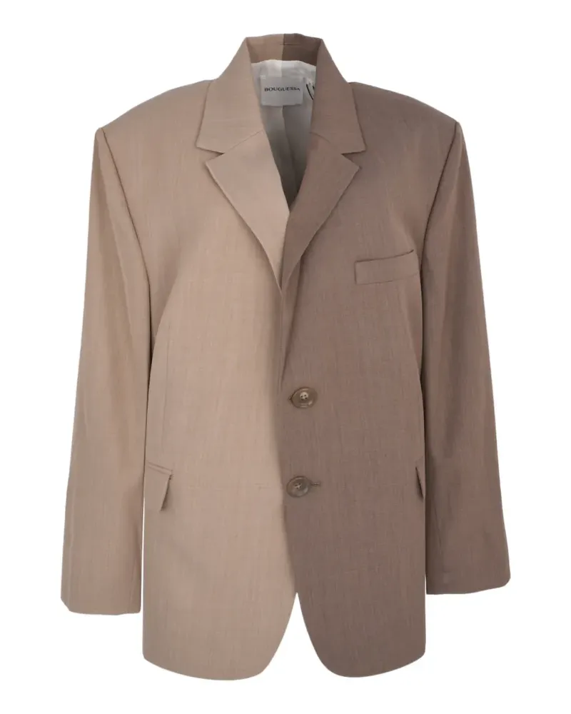 BOUGUESSA Zelda two-tone blazer - Nude Nude
