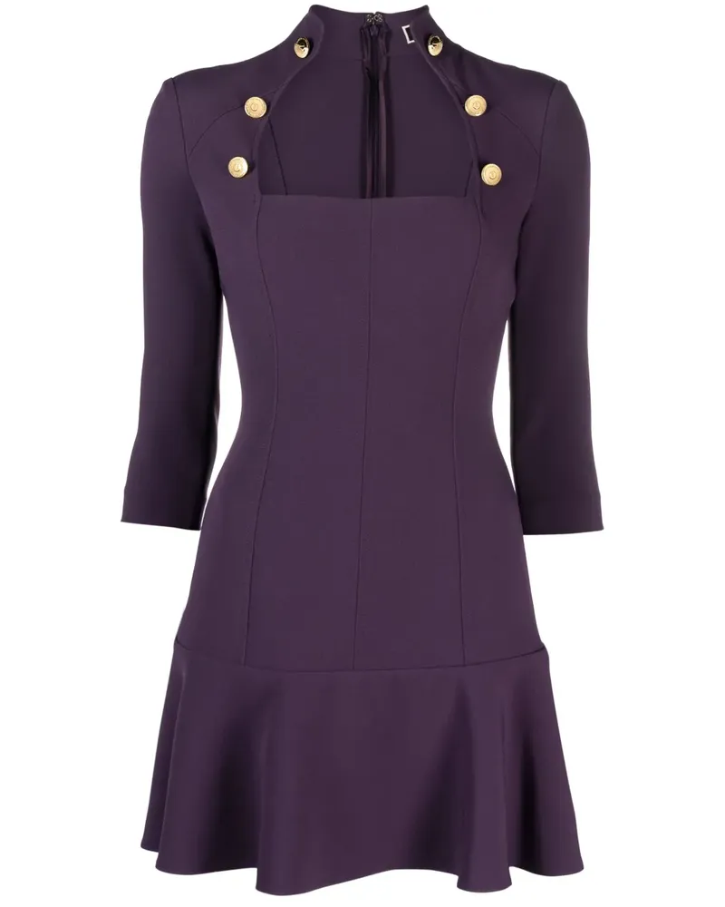 Elisabetta Franchi Minikleid mit Horsebit-Detail - Violett Violett
