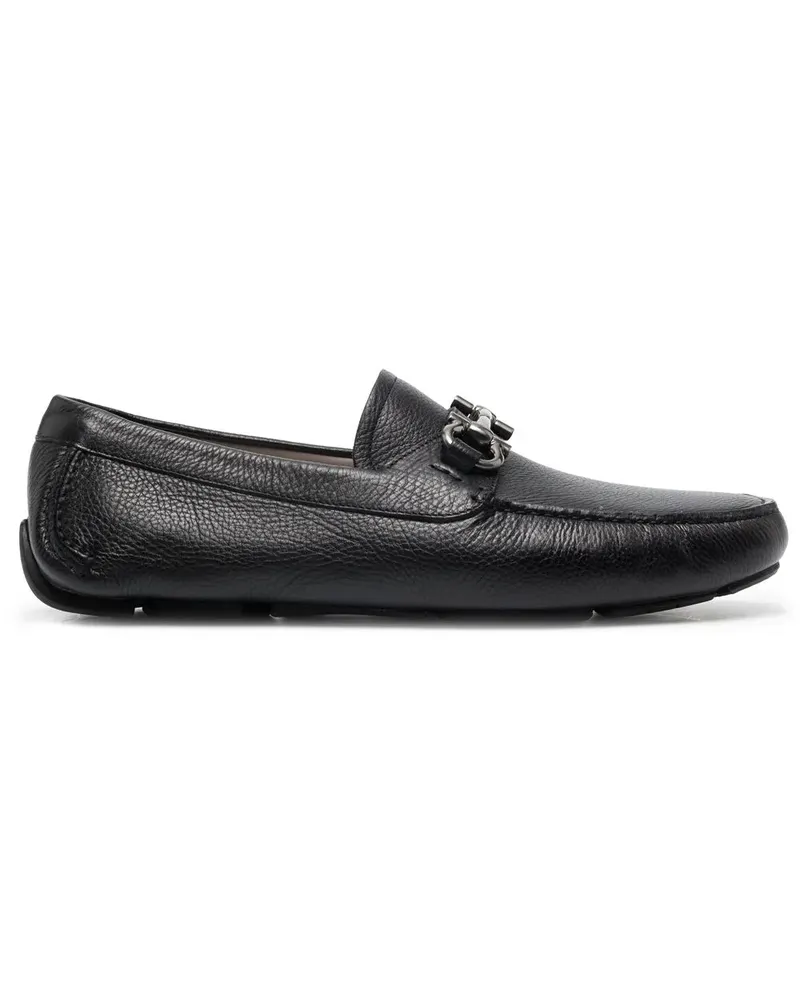 Ferragamo Loafer mit Gancini-Spange - Schwarz Schwarz