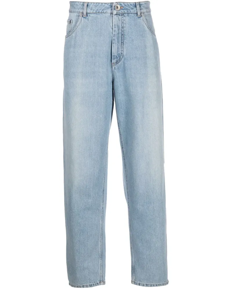 Brunello Cucinelli Klassische Straight-Leg-Jeans - Blau Blau
