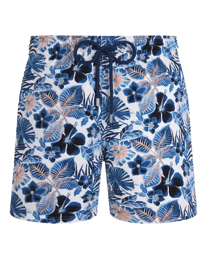 Vilebrequin Badeshorts mit Blumen-Print - Weiß Weiß