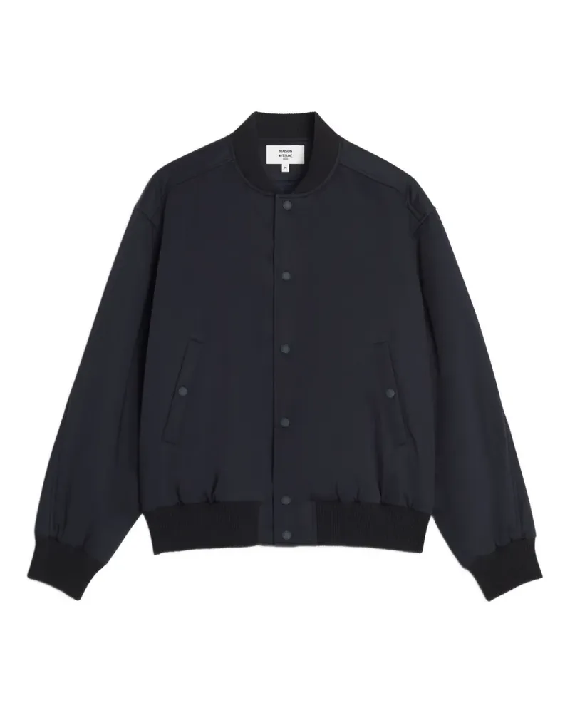 Kitsuné light teddy bomber jacket - Blau Blau
