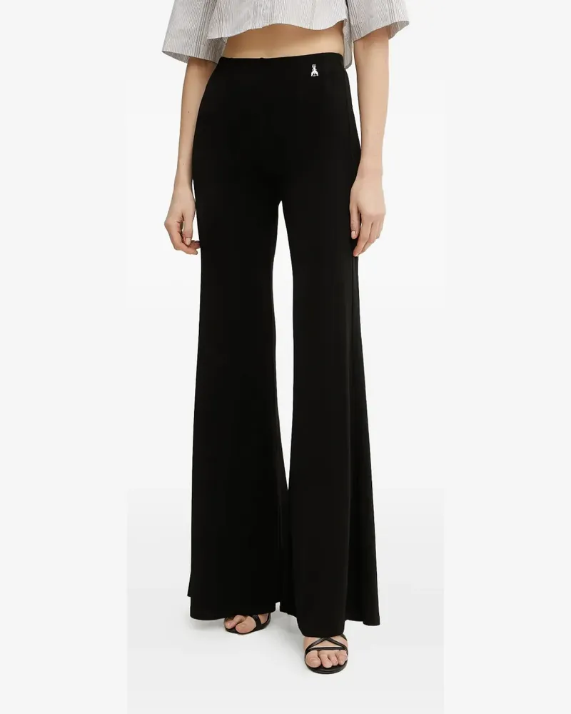 Patrizia Pepe logo trousers - Schwarz Schwarz