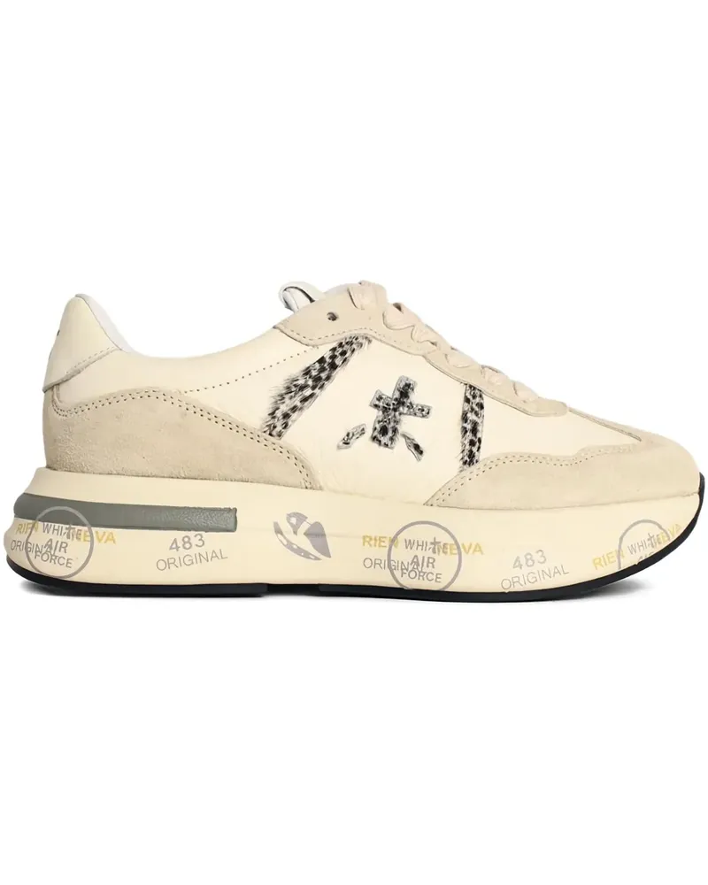 Premiata Sneakers mit Logo-Stempel an der Seite - Nude Nude