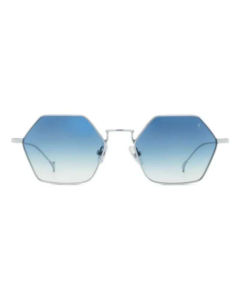 Eyepetizer Churchill Sonnenbrille mit geometrischem Gestell - Silber Silber