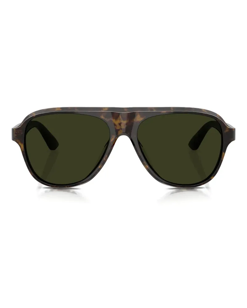 Oliver Peoples x Paul Newman pilot-frame sunglasses - Braun Braun