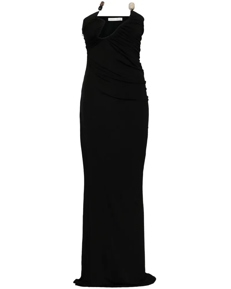 Christopher Esber Schulterfreies Odessa Arced Abendkleid - Schwarz Schwarz