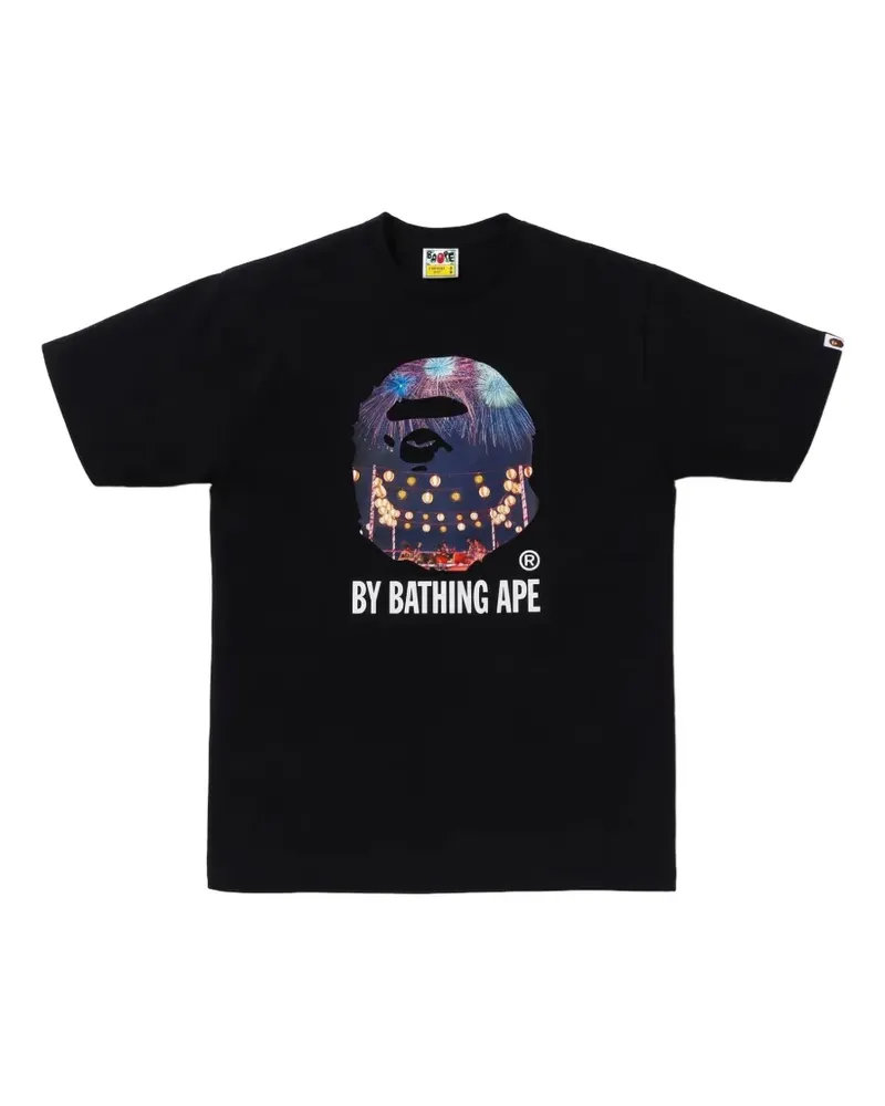 BAPE Japanese Festival T-Shirt mit Print - Schwarz Schwarz